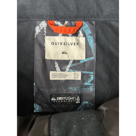 Quiksilver Pants XXL Orange Dry Flight 10K Snow Breathable Lined Winter Adult - Picture 5 of 14